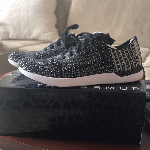 Black and white sneakers